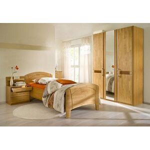 Schlafzimmer-Set RAUCH "Sarah" Schlafzimmermöbel-Sets Gr. mit 3-trg. Schrank, gelb (honigfarben) Komplett Schlafzimmer mit Bett 100200 cm und 2-oder 3-trg Schrank