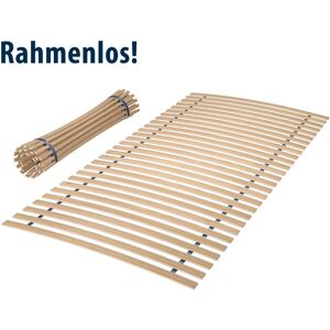 Rollrost JEKATEX "Basic Comfort", beige (natur), B:100cm H:4cm L:190cm, Lattenroste, belastbarer Lattenrost, in 90x200 cm und weiteren Größen erhältlich