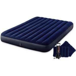 Luftbett INTEX "DURA-BEAM Classic Downy Airbed-Set" Luftbetten Gr. B/H/L: 152 cm x 22 cm x 203 cm, blau Luftbetten