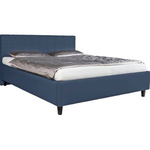 Polsterbett ALINA "Pepe", blau (blaugrau tls 16), B:127cm H:102cm L:212cm, Kunstleder TLS (100% Polyester), Betten, wahlweise mit Matratze und Lattenrost, in diversen Ausführungen