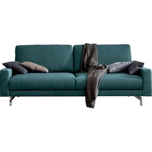 3-Sitzer HÜLSTA SOFA "hs.450" Sofas Gr. B/H/T: 204 cm x 85 cm x 95 cm, Jacquard-Flachgewebe Diane 1 Q2, blau (ozeanblau 062, 72) 3-Sitzer Sofas Armlehne niedrig, Fuß chromfarben glänzend, Breite 204 cm