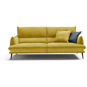 2,5-Sitzer EGOITALIANO "FUNNY" Sofas Gr. B/H/T: 210 cm x 90 cm x 95 cm, Microfaser, gelb 2-Sitzer Sofas T-FÖRMIGE SITZEINHEIT