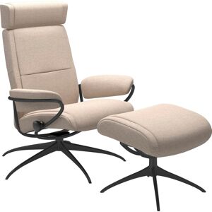 Relaxsessel STRESSLESS "Paris" Sessel Gr. ROHLEDER Stoff Q2 FARON, Star Base-High Base, Plus™System-Gleitsystem-Rela x funktion-Drehfunktion-Kopfstützenverstellung-Rückteilverstellung, B/H/T: 80 cm x 102 cm x 75 cm, beige (light q2 faron) Lesesessel und R