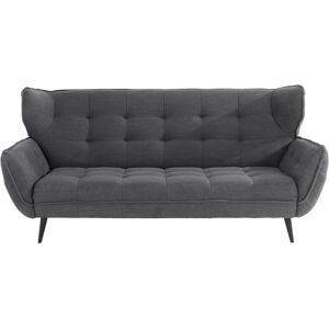 3-Sitzer LEONIQUE "Ariana" Sofas Gr. Flachgewebe, grau (dark grey) 3-Sitzer Sofas