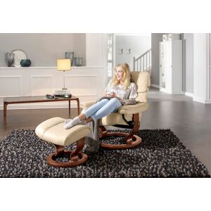 Relaxsessel STRESSLESS "Ruby", beige (vanilla paloma), B:88cm H:99cm T:77cm, Leder BATICK: BATICK ist ein leicht korrigiertes, durchgefärbtes und genarbtes Möbelleder, bei dem die meisten Unebenheiten und Spuren in der Regel entfernt wurden., Leder PALOMA
