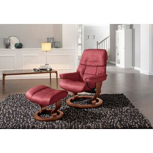 Relaxsessel STRESSLESS "Ruby", rot (cherry paloma), B:88cm H:99cm T:77cm, Leder BATICK: Batick ist ein leicht korrigiertes, durchgefärbtes und genarbtes Möbelleder, bei dem die meisten Unebenheiten und Spuren in der Regel entfernt wurden. Batick wird mitu