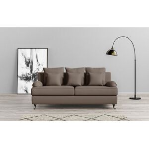 3-Sitzer GUIDO MARIA KRETSCHMER HOME&LIVING "NORIN" Sofas Gr. B/H/T: 210 cm x 92 cm x 105 cm, Samtoptik, grau (taupe) 3-Sitzer Sofas