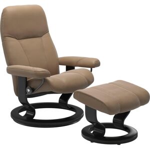 Relaxsessel STRESSLESS "Consul", braun (almond paloma), B:76cm H:100cm T:71cm, Leder BATICK: BATICK ist ein leicht korrigiertes, durchgefärbtes und genarbtes Möbelleder, bei dem die meisten Unebenheiten und Spuren in der Regel entfernt wurden., Leder PALO