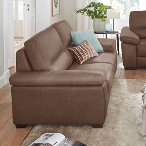 3-Sitzer CALIA ITALIA "Gaia" Sofas Gr. B/H/T: 210 cm x 92 cm x 97 cm, Lu x us-Microfaser GINEVRA, braun (brown) 3-Sitzer Sofas