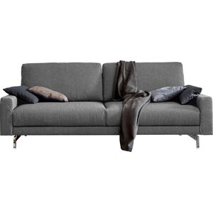 3-Sitzer HÜLSTA SOFA "hs.450" Sofas Gr. B/H/T: 204 cm x 85 cm x 95 cm, Jacquard-Flachgewebe Diane 1 Q2, grau (fehgrau 062, 36) 3-Sitzer Sofas Armlehne niedrig, Fuß chromfarben glänzend, Breite 204 cm