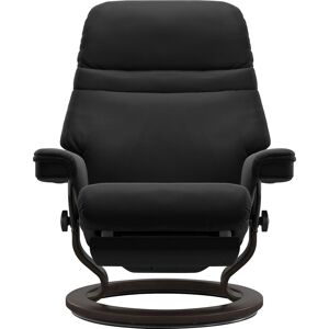Relaxsessel STRESSLESS "Sunrise", schwarz (schwarz paloma), B:88cm H:103cm T:78cm, Leder BATICK: BATICK ist ein leicht korrigiertes, durchgefärbtes und genarbtes Möbelleder, bei dem die meisten Unebenheiten und Spuren in der Regel entfernt wurden., Leder