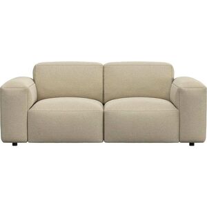 2-Sitzer FLEXLUX "Lucera Sofa" Sofas Gr. B/H/T: 187 cm x 73 cm x 102 cm, Chenille, beige (sandy beige) 2-Sitzer Sofas modern & anschmiegsam, Kaltschaum, Stahl-Wellenunterfederung