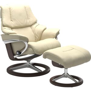 Relaxsessel STRESSLESS "Reno", beige (vanilla paloma), B:83cm H:100cm T:76cm, Leder BATICK: BATICK ist ein leicht korrigiertes, durchgefärbtes und genarbtes Möbelleder, bei dem die meisten Unebenheiten und Spuren in der Regel entfernt wurden., Leder PALOM