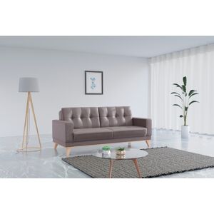 3-Sitzer SIT&MORE "Lavida" Sofas Gr. B/H/T: 215 cm x 90 cm x 97 cm, Microfaser, ohne Kipper und Bettkasten, grau (hellgrau) 3-Sitzer Sofas