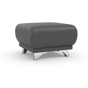 Hocker COTTA "Maranello", grau (fango), B:66cm H:43cm T:66cm, 64% Polyurethan, 25% Polyester, 11% Baumwolle, Hocker, Polsterhocker Fußhocker
