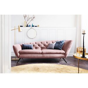 Recamiere LEONIQUE "Beatrice", rosa (altrosa), B:223cm H:84cm T:95cm, Samtoptik (100 Polyester), Sofas, Recamiere links oder rechts, passend zur "Beatrice"-Serie