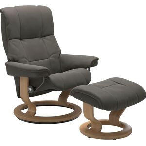 Relaxsessel STRESSLESS "Mayfair", grau (metal grau paloma), B:88cm H:102cm T:77cm, Leder BATICK: BATICK ist ein leicht korrigiertes, durchgefärbtes und genarbtes Möbelleder, bei dem die meisten Unebenheiten und Spuren in der Regel entfernt wurden., Leder