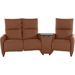 3-Sitzer EXXPO - SOFA FASHION Sofas Gr. B/H/T: 232 cm x 107 cm x 122 cm, NaturLEDER, mit Rela x funktion, braun (cognac) 3-Sitzer Sofas