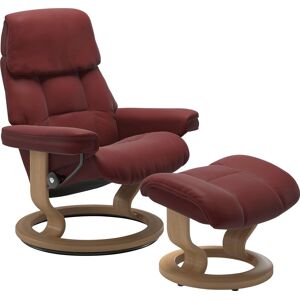 Relaxsessel STRESSLESS "Ruby", rot (cherry paloma), B:79cm H:98cm T:76cm, Leder PALOMA: Paloma ist ein durchgefärbtes Semianilin-Möbelleder mit natürlicher Narbung. Es wurde mit einer leichten Oberflächenbehandlung versehen, um es beständiger zu machen. P