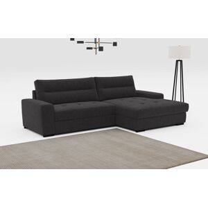 Ecksofa COTTA "Cappa L-Form", schwarz, B:295cm H:93cm T:163cm, 100% POLYESTER (PES), Sofas, wahlweise mit Bettfunktion & Bettkasten