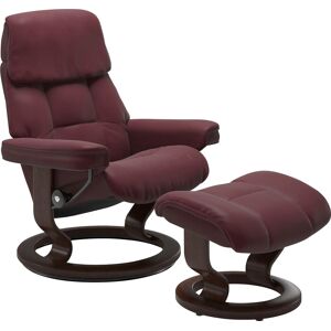 Relaxsessel STRESSLESS "Ruby", rot (bordeaux batick), B:74cm H:97cm T:74cm, Leder BATICK: BATICK ist ein leicht korrigiertes, durchgefärbtes und genarbtes Möbelleder, bei dem die meisten Unebenheiten und Spuren in der Regel entfernt wurden., Leder PALOMA: