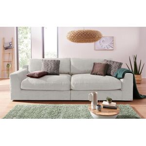 Big-Sofa SIT&MORE "Fuerto" Sofas Gr. B/H/T: 274 cm x 90 cm x 112 cm, Struktur weich, grau (hellgrau) XXL Sofas