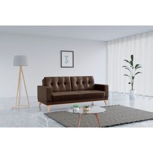3-Sitzer SIT&MORE "Lavida" Sofas Gr. B/H/T: 215 cm x 90 cm x 97 cm, Microfaser, mit Kipper und Bettkasten, braun (coffe) 3-Sitzer Sofas