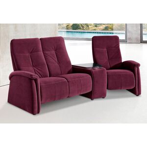 3-Sitzer EXXPO - SOFA FASHION "Tivoli" Sofas Gr. B/H/T: 258 cm x 109 cm x 97 cm, Lu x us-Microfaser, mit Rela x funktion, rot (bordeau) 3-Sitzer Sofas mit Relaxfunktion