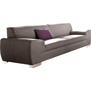 2,5-Sitzer DOMO COLLECTION "Ricardo" Sofas Gr. B/H/T: 224 cm x 81 cm x 95 cm, Lu x us-Kunstleder, ohne Funktion, braun (schlamm) 2-Sitzer Sofas