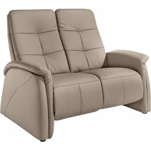 2-Sitzer EXXPO - SOFA FASHION "Tivoli" Sofas Gr. B/H/T: 140 cm x 109 cm x 97 cm, NaturLEDER-Kunstleder, mit Rela x funktion, grau (stein) 2-Sitzer Sofas mit Relaxfunktion