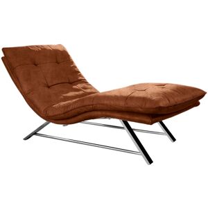 Relaxliege W.SCHILLIG "daily dreams", braun (cognac z69), B:75cm H:91cm T:170cm, Longlife Xtra-Leder Z69: Das feinnarbige, gedeckte Softleder Z69 besticht durch seine außergewöhnliche Weichheit im trendigen u00bbVintage-Looku00ab, Hautstärke 0, 9 - 1, 1 m