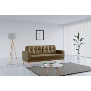 3-Sitzer SIT&MORE "Lavida" Sofas Gr. B/H/T: 215 cm x 90 cm x 97 cm, Microfaser, mit Kipper und Bettkasten, grün (olive) 3-Sitzer Sofas