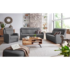 Sessel VILLA BECK "Varese", grau (09 anthrazit), B:70cm H:102cm T:82cm, Flachgewebe 96, 6 Polyester, 3, 4% Polyamid, Microfaser 100% Polyester, Sessel, Polstersessel, inklusive Kopfteilverstellung, in Sitzhöhe 49 cm