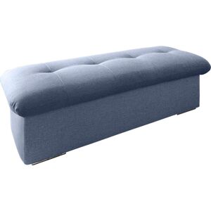 Hocker TRENDMANUFAKTUR Gr. B/H/T: 107 cm x 44 cm x 63 cm, Struktur fein, mit Stauraumfach, blau (hellblau) Hocker mit Stauraum Polsterhocker Stauraumfach