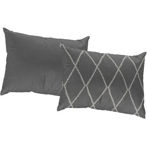 Dekokissen ADAM "Casket Valdelana", grün (olivgrün, gemustert), B:60cm L:40cm, Baumwolle, Dekokissen_Sitzkissen_Kissenhüllen, mit Rautenmuster, Wendekissenhülle ohne Füllung, 1 Stück
