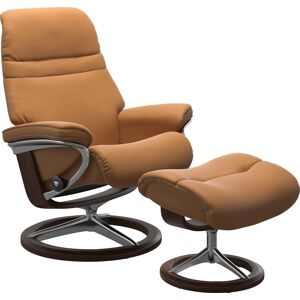 Relaxsessel STRESSLESS "Sunrise" Sessel Gr. Material Bezug, Ausführung Funktion, Größe B/H/T, braun (new caramel) Lesesessel und Relaxsessel mit Signature Base, Größe L, Gestell Braun