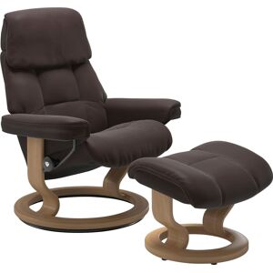 Relaxsessel STRESSLESS "Ruby", braun (chocolate paloma), B:74cm H:97cm T:74cm, Leder BATICK: BATICK ist ein leicht korrigiertes, durchgefärbtes und genarbtes Möbelleder, bei dem die meisten Unebenheiten und Spuren in der Regel entfernt wurden., Leder PALO