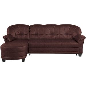 Ecksofa HOME AFFAIRE "Camelita L-Form", braun (mokka), B:231cm H:86cm T:81cm, MELROSE/Struktur (100% Polyester), Microfaser PRIMABELLE (100% Polyester), MELROSE (100% Polyester), Sofas, wahlweise mit Bettfunktion
