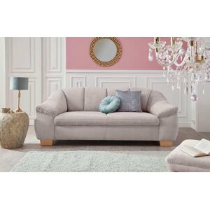 3-Sitzer SIT&MORE "Santo" Sofas Gr. B/H/T: 210 cm x 82 cm x 93 cm, Struktur weich, grau (hellgrau) 3-Sitzer Sofas mit Federkern