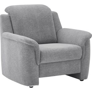 Sessel VILLA BECK "Garda", grau (6 fels), B:98cm H:90cm T:88cm, Flachgewebe 96, 6 Polyester, 3, 4% Polyamid, Microfaser 100% Polyester, Sessel, Polstersessel, inklusive Kopfteilverstellung, Breite: 98cm