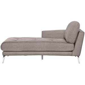 Chaiselongue W.SCHILLIG "softy", grau (stone r66), B:106cm H:79cm T:168cm, Chenille-Flachgewebe R66 (85% Polyester, 15% Nylon), Velourgewebe V41 (100% Polyester), Longlife Xtra-Leder Z59: Glattleder mit modischer Prägung. Hautstärke 0, 9 - 1, 1 mm, Sofas,
