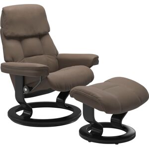 Relaxsessel STRESSLESS "Ruby", braun (mole batick), B:79cm H:98cm T:76cm, Leder PALOMA: Paloma ist ein durchgefärbtes Semianilin-Möbelleder mit natürlicher Narbung. Es wurde mit einer leichten Oberflächenbehandlung versehen, um es beständiger zu machen. P