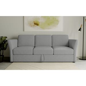 3-Sitzer HOME AFFAIRE "Lavars" Sofas Gr. B/H/T: 230 cm x 90 cm x 89 cm, Webstoff, grau (warm grey) 3-Sitzer Sofas mit Bettfunktion, in zwei verschiedenen Bezugsqualitäten