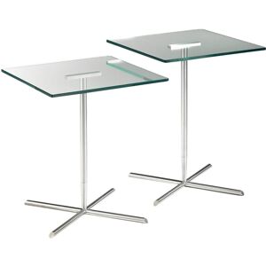 Beistelltisch HASSE MÖBEL COLLECTION "8503 EK-045" Tische Gr. H/T: 59 cm x 45 cm, farblos (klarglas) Beistelltische aus Klarglas