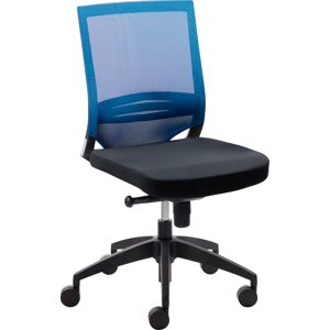 Bürostuhl MAYER SITZMÖBEL Stühle Gr. B/H/T: 63 cm x 106 cm x 60 cm, Polyester, blau (blau, schwarz) Drehstühle "myOPTIMAX"