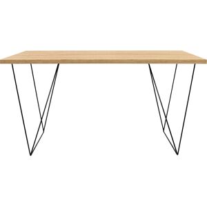 Schreibtisch TEMAHOME Tische Gr. B/H/T: 140 cm x 75 cm x 75 cm, braun (eichefarben, schwarz) Schreibtische