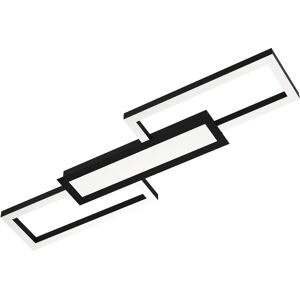 EGLO Deckenleuchte "MONIROTE", schwarz, H:4,50cm L:78,00cm, Lampen, Deckenleuchte in schwarz aus Stahl, Alu - 37W - warmweiß - kaltweiß