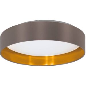 EGLO LED Deckenleuchte "Maserlo", braun (cappuccino), Ø 38cm H: 9,00cm, Lampen, Stofflampe Maserlo2 Ø38 x H9 cm, LED-Platine, Textilschirm