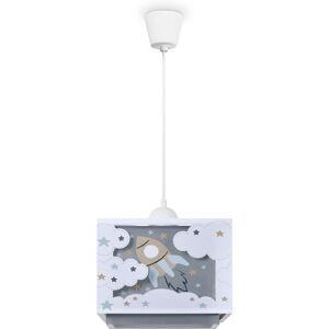 PACO HOME Pendelleuchte "GRETA", weiß, H: 24,5cm, Lampen, Kinderlampe