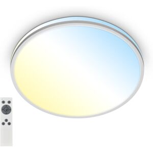 BRILONER LEUCHTEN Deckenleuchte "PULUP Deckenleuchte", silber (silberfarben, weiß), Lampen